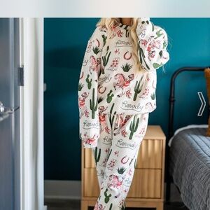 Roarky Cactus Print Pajama Set